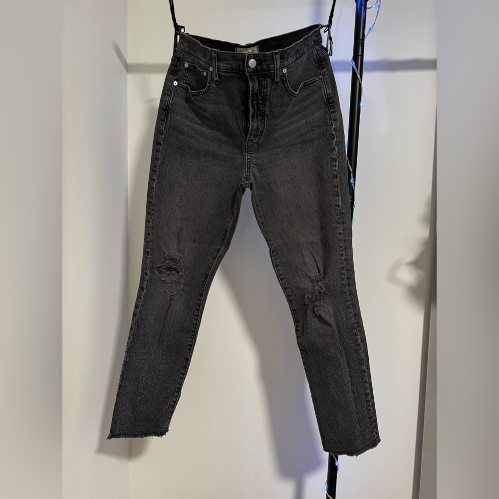 Women's Black Distressed Jeans
